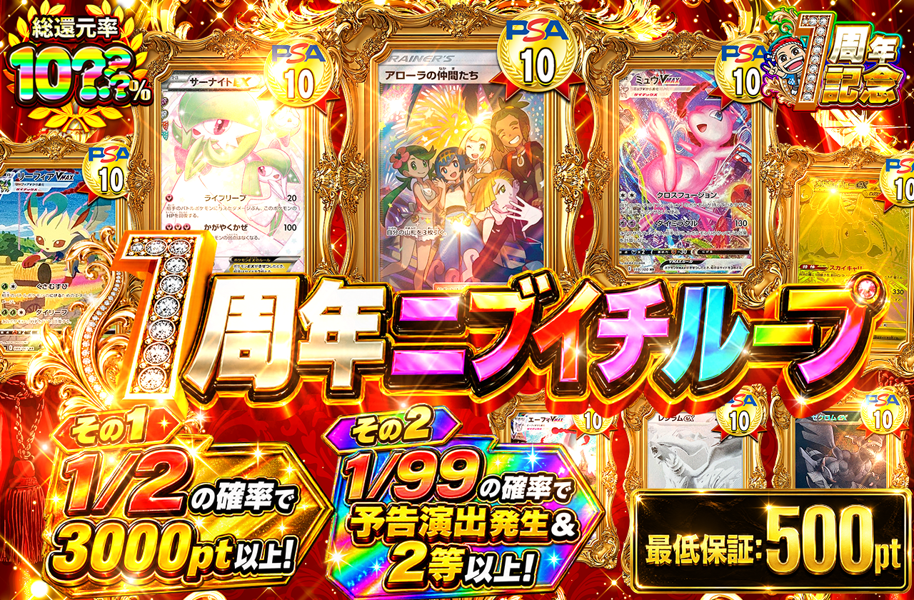 1周年記念2000ptニブイチループ